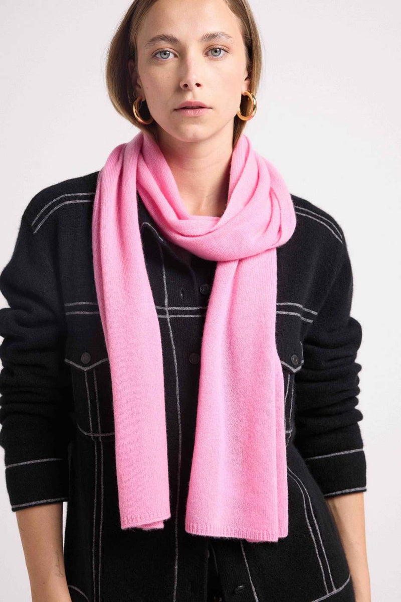 Scarf Stole - Pink - 100% Cashmere Oeko-Tex - Mixed