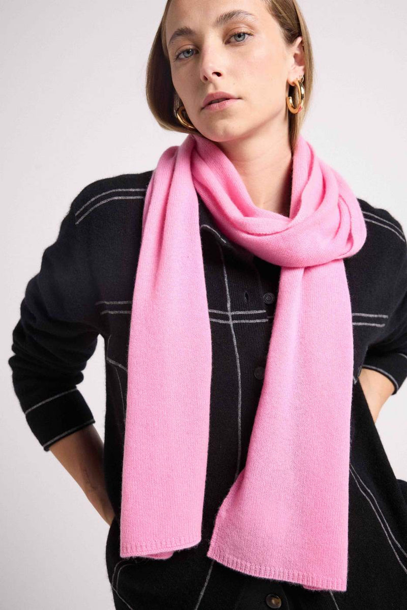 Scarf Stole - Pink - 100% Cashmere Oeko-Tex - Mixed