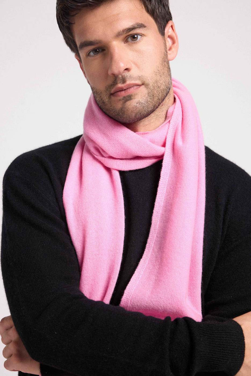 Scarf Stole - Pink - 100% Cashmere Oeko-Tex - Mixed