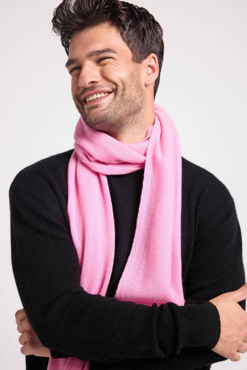 Scarf Stole - Pink - 100% Cashmere Oeko-Tex - Mixed