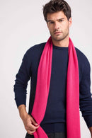 Scarf Stole - Fuchsia - 100% Cashmere Oeko-Tex - Mixed