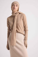 Stole Scarf - New Beige Creme - 100% Cashmere Oeko-Tex - Mixed