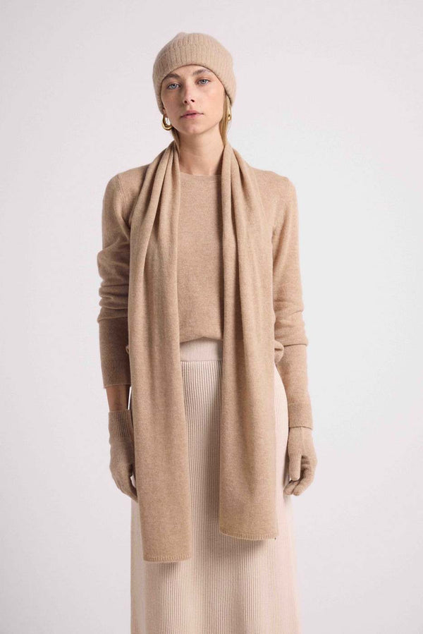 Echarpe Etole En Cachemire - New Beige Crème - Mixte