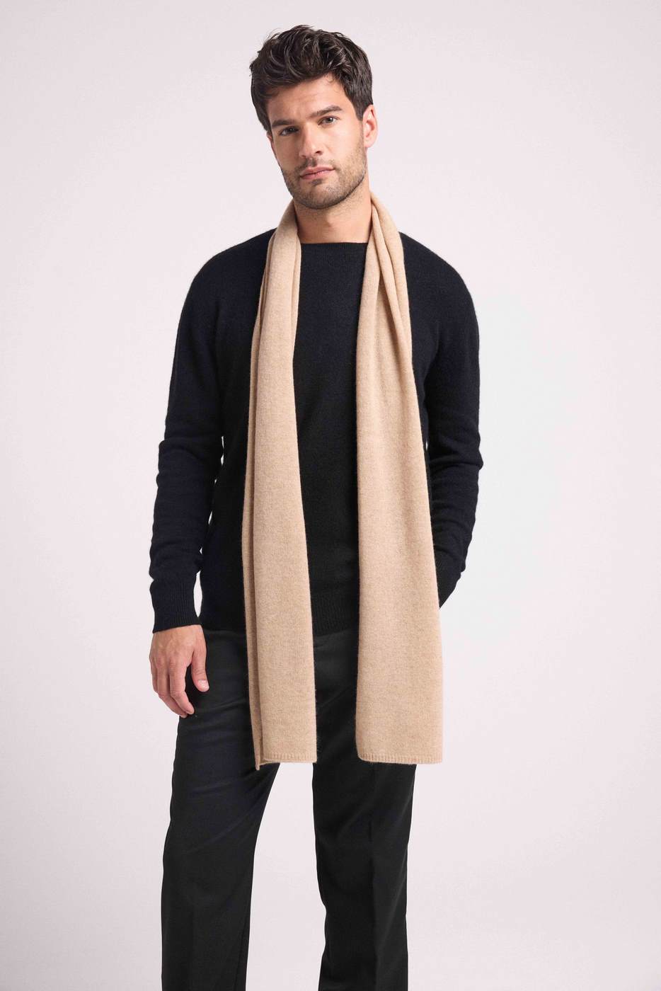 Echarpe Etole En Cachemire - New Beige Crème - Mixte