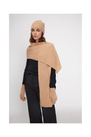 Stole Scarf - Beige - 100% Oeko-Tex Cashmere - Mixed