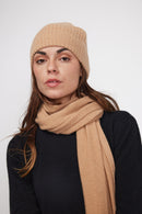 Stole Scarf - Beige - 100% Oeko-Tex Cashmere - Mixed