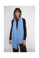 Stole Scarf - Sky Blue - 100% Oeko-Tex Cashmere - Mixed