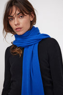 Stole Scarf - Flashy Blue - 100% Oeko-Tex Cashmere - Mixed