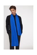 Stole Scarf - Flashy Blue - 100% Oeko-Tex Cashmere - Mixed