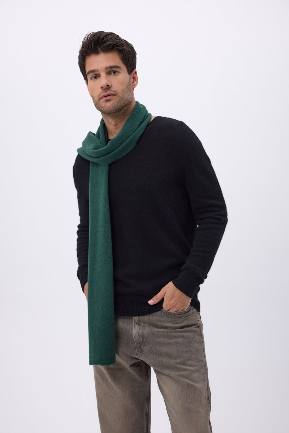 Echarpe Etole Unisexe Mh-001 - Vert Bouteille - Mixte