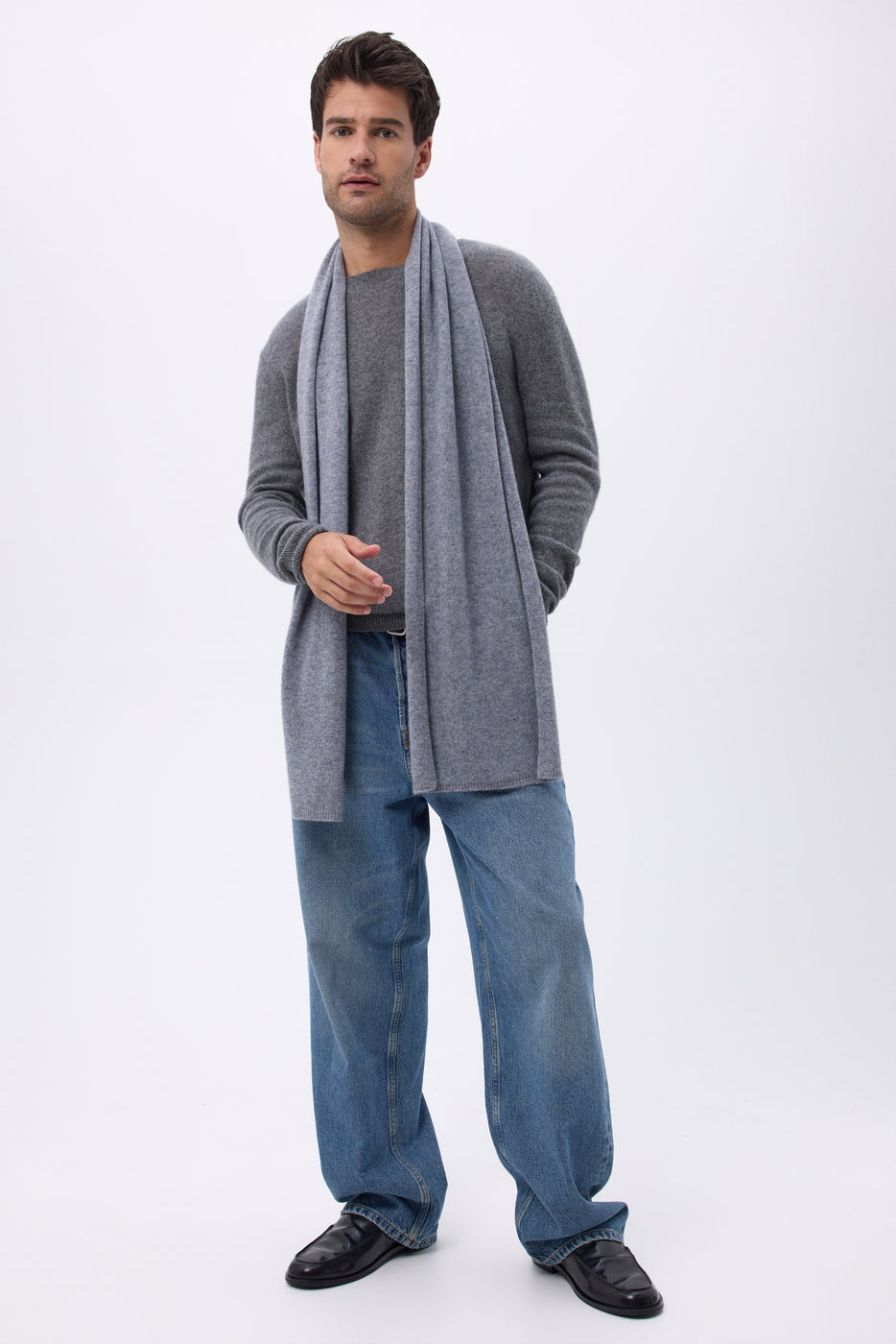 Echarpe Etole Unisexe Mh-001 - Gris Fonce - Mixte