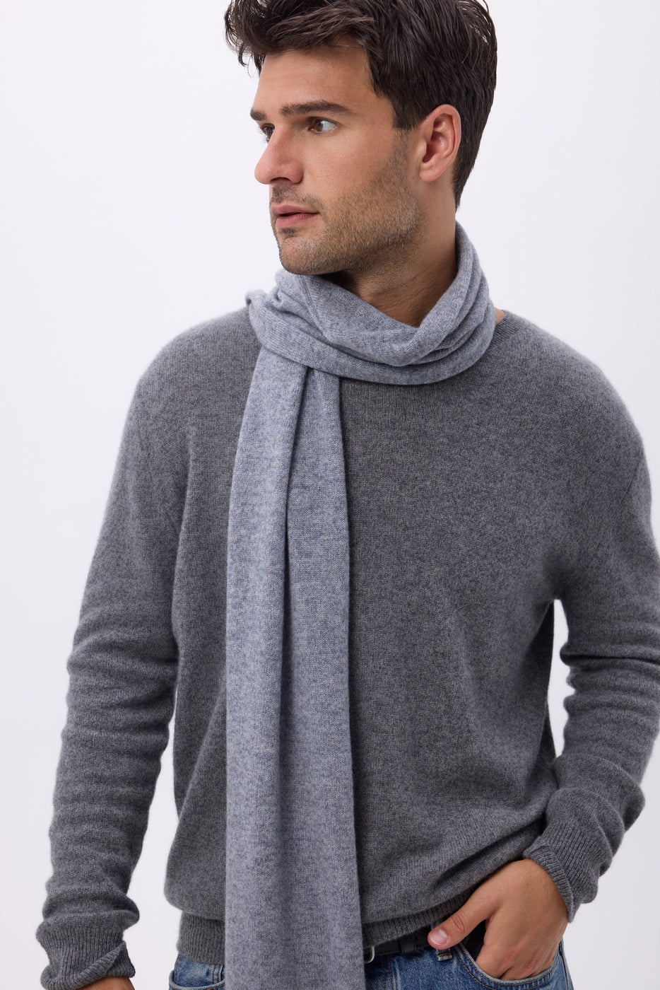 Echarpe Etole Unisexe Mh-001 - Gris Fonce - Mixte
