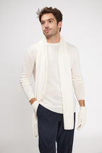 Sciarpa Stola In Cashmere - Ecrù
