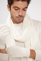 Sciarpa Stola In Cashmere - Ecrù