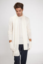Sciarpa Stola In Cashmere - Ecrù