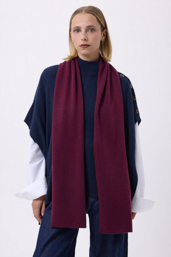 Echarpe Etole Unisexe Mh-001 - Lie De Vin - Mixte