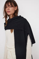 Stole Scarf - Black - 100% Oeko-Tex Cashmere - Mixed