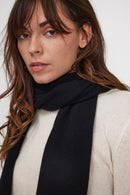 Stole Scarf - Black - 100% Oeko-Tex Cashmere - Mixed