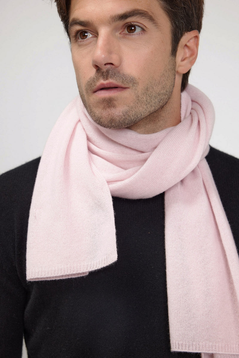 Scarf Stole - Pearl Pink - 100% Oeko-Tex Cashmere - Mixed