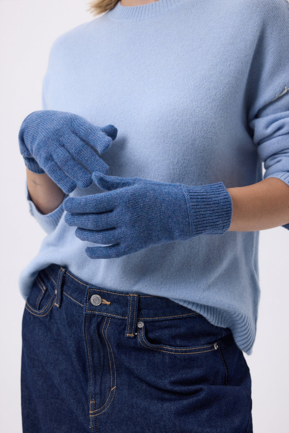Gants Unisexe Mh-006 - Bleu Jean - Mixte
