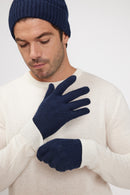 Gants - Bleu Marine - 100% Cachemire Oeko-Tex - Mixte