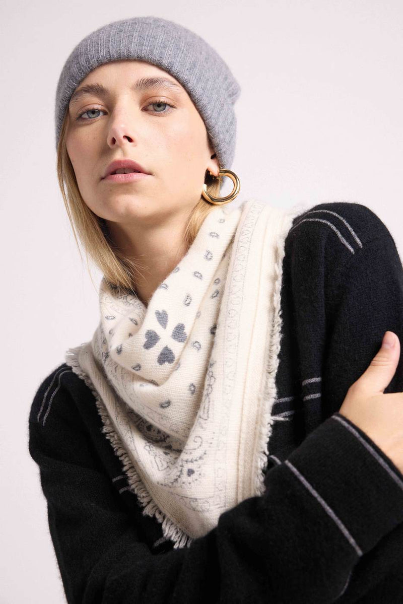 Beanie - Dark Grey - 100% Oeko-Tex Cashmere - Mixed