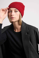 Beanie - Bordeau - 100% Cashmere Oeko-Tex - Mixed