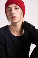 Beanie - Bordeau - 100% Cashmere Oeko-Tex - Mixed