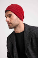 Beanie - Bordeau - 100% Cashmere Oeko-Tex - Mixed