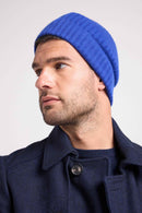 Beanie - Royal Blue - 100% Oeko-Tex Cashmere - Mixed