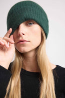 Beanie - Bottle Green - 100% Oeko-Tex Cashmere - Mixed