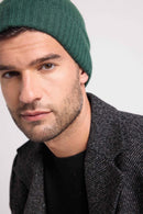 Beanie - Bottle Green - 100% Oeko-Tex Cashmere - Mixed