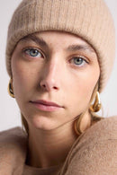 Beanie - New Beige Creme - 100% Cashmere Oeko-Tex - Mixed