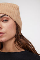 Beanie - Beige - 100% Cashmere Oeko-Tex - Mixed