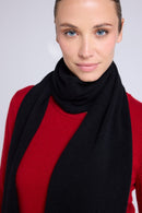 Echarpe Etole Unisexe Cœur - Noir Rouge