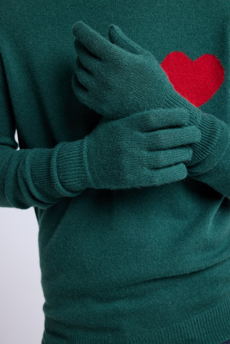 Gants Unisexe - Vert Bouteille