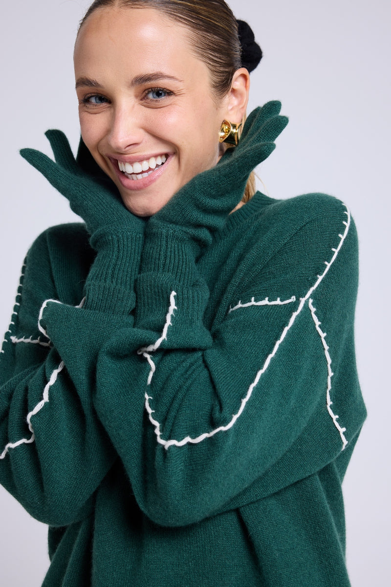 Gants Unisexe - Vert Bouteille