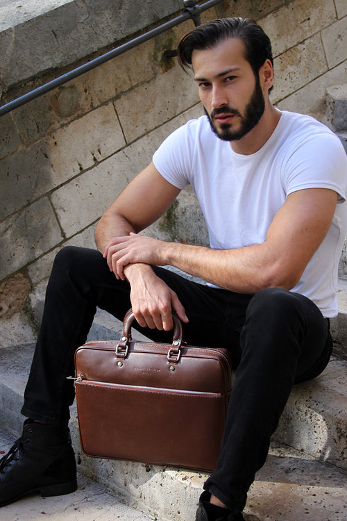 Porte-Documents Jon - Marron - Homme