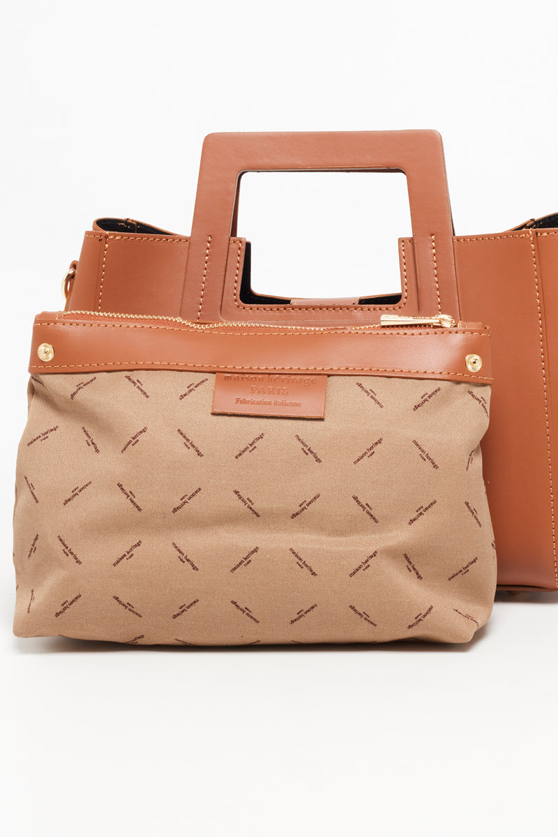 Sac A Main Jini Paille - Camel