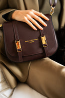 Bolso de hombro Tex - Burdeos