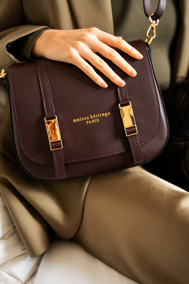 Bolso de hombro Tex - Burdeos