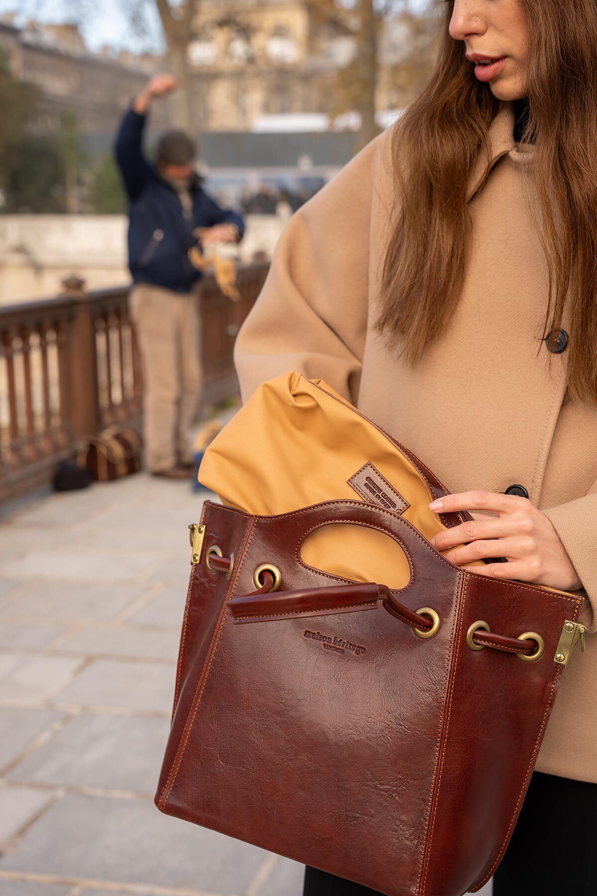 Sac À Main Prun Vintage - Marron