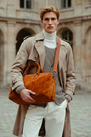 Sac De Voyage Week Daim - Camel