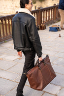 Sac De Voyage Baggy - Marron Fonce