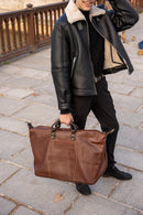Sac De Voyage Baggy - Marron Fonce