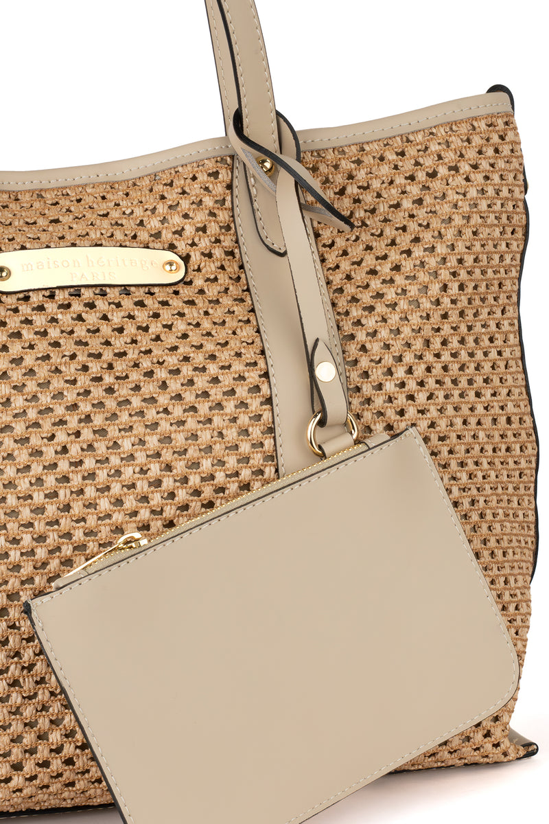 Sac Porté Épaule Elix Paille - Beige