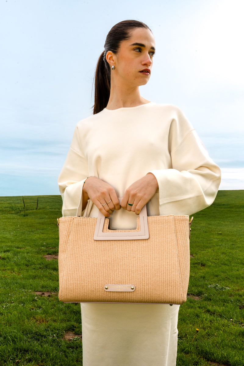 Sac A Main Jane Paille - Beige
