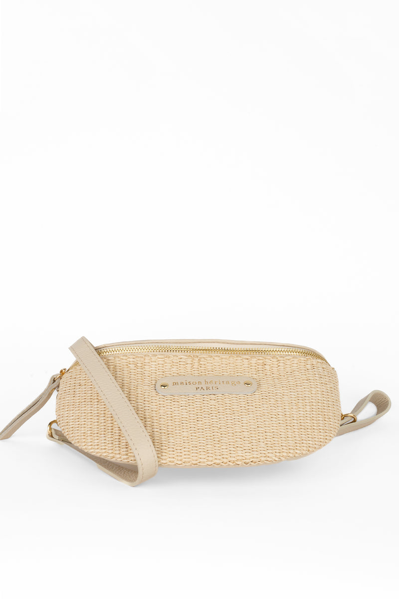 Sac Banane Kimi Paille - Beige