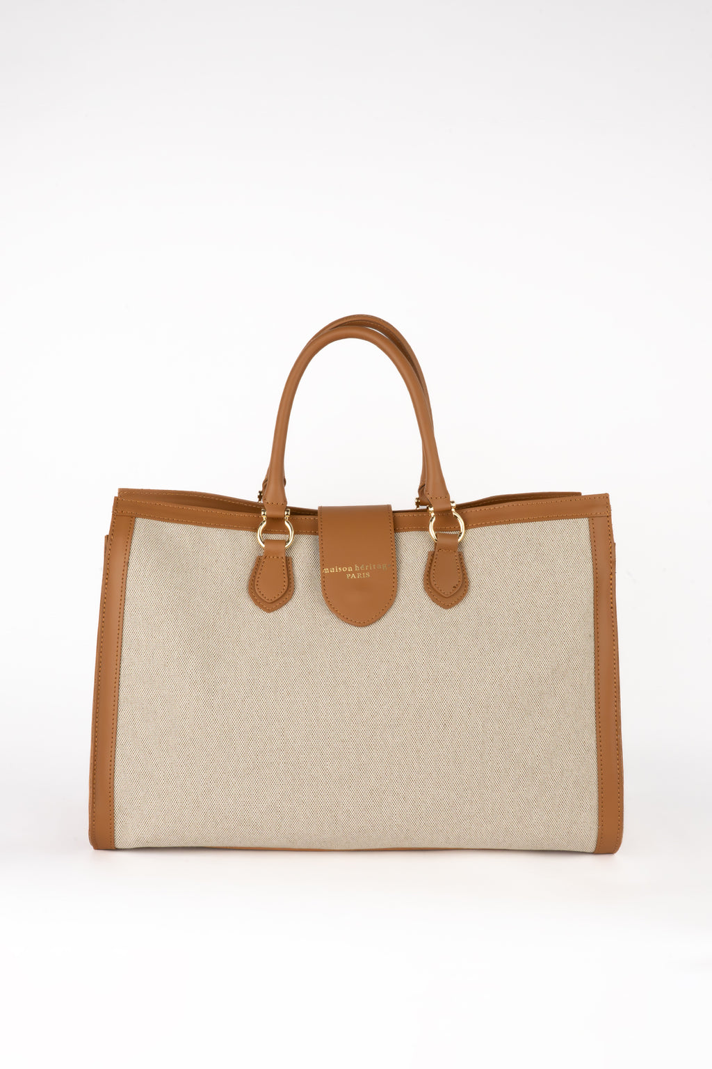Sac À Main Mara Canva - Camel/ Beige