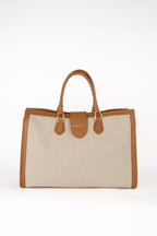 Sac À Main Mara Canva - Camel/ Beige
